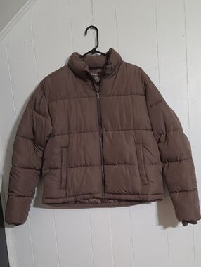 NWOT No Boundaries Mauve-Brown Puffer Jacket